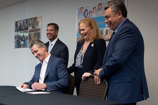 Bill signing with Governor