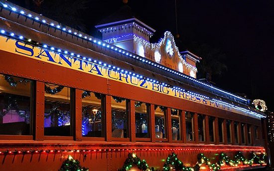 Holiday Light Train Photo