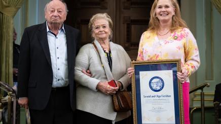 Honoring Leonid and Olga Gershun for Holocaust Rememberance Day
