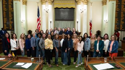 Honoring Denim Day with Womens Caucus