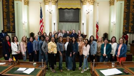 Honoring Denim Day with Womens Caucus