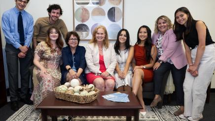 Assemblymember Pellerin with Staff and Interns