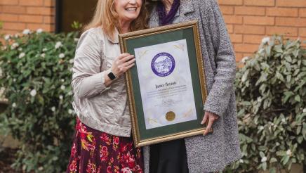 Assemblymember Gail Pellerin with Janice Bremis