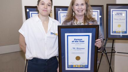 Assemblymember Pellerin honors Mo Katzman as Person of the Year