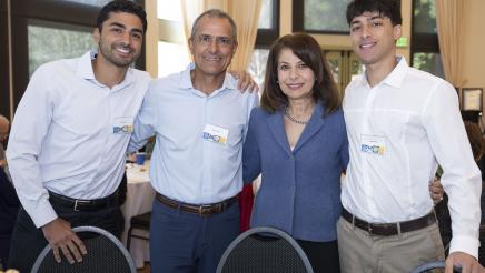 Nahal Irvani-Sani and Family at Assemblymember Pellerin's Women of the Year Event