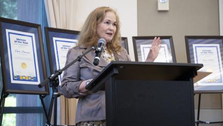 Assemblymember Pellerin gives remarks
